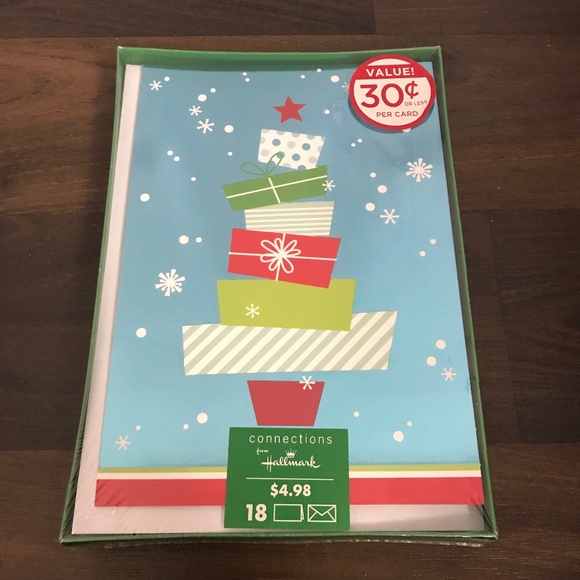 FREE ADD-ON 👑 18 PACK Christmas Cards Presents Snowflakes Merry Christmas - Picture 1 of 2